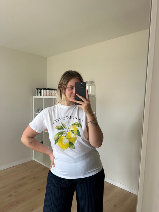 T-SHIRT EN COTON CITRON DOLCE VITA