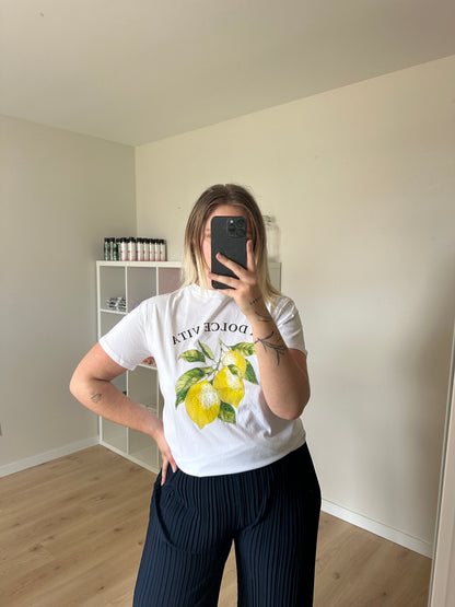 T-SHIRT EN COTON CITRON DOLCE VITA