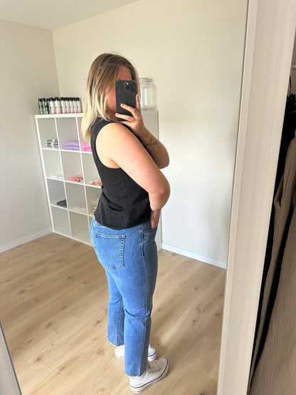 JEANS COUPE DROITE BLEU