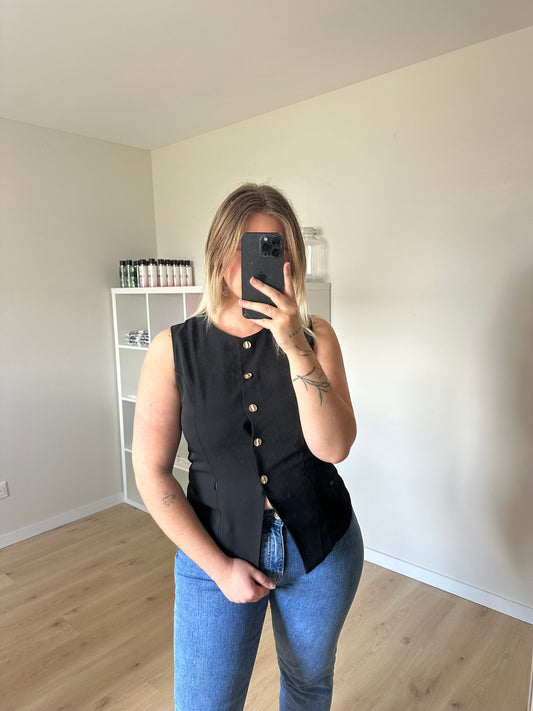 GILET SANS MANCHES NOIR